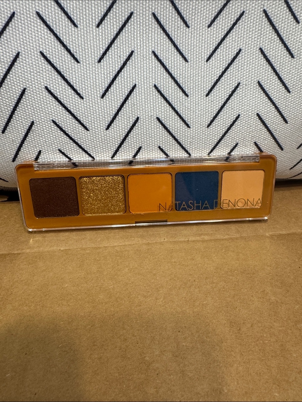 Natasha Denona Mini Eyeshadow Palette - Warm Orange & Teal Shades- New- no box